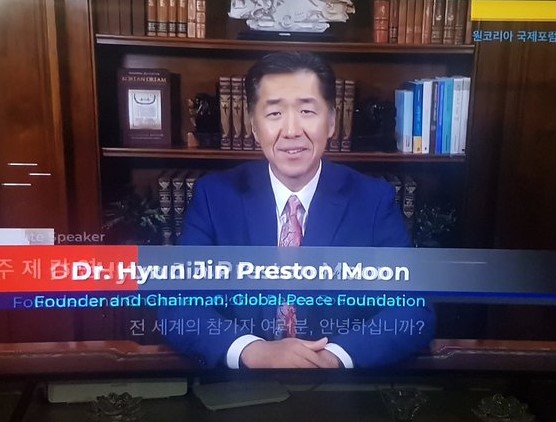 Hyun Jin Preston Moon calls for Korean-led Re-Unification process in the Peninsula