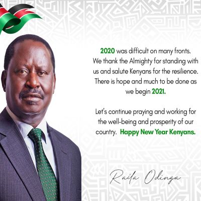 Raila Odinga’s New Year Message to Kenyans