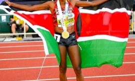 Faith Kipyegon wins Kenya’s 1st Gold in 1,500m race